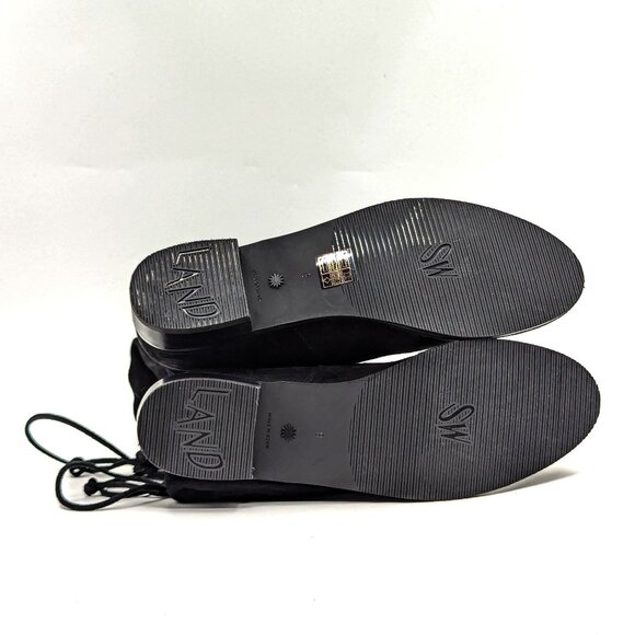 Stuart Weitzman Women Lowland Black Suede OTK fashion Boots size 8 - Picture 11 of 11